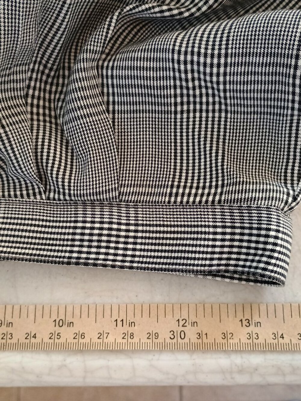 Le Suit 2 Pc women skirt suit 8P gray black plaid 2 pockets fully lined career - Picture 11 of 12